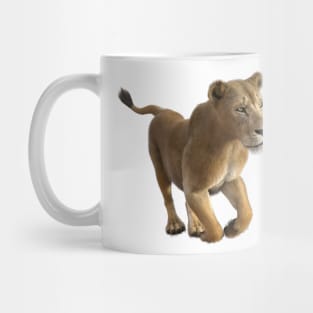 African Lioness running Mug